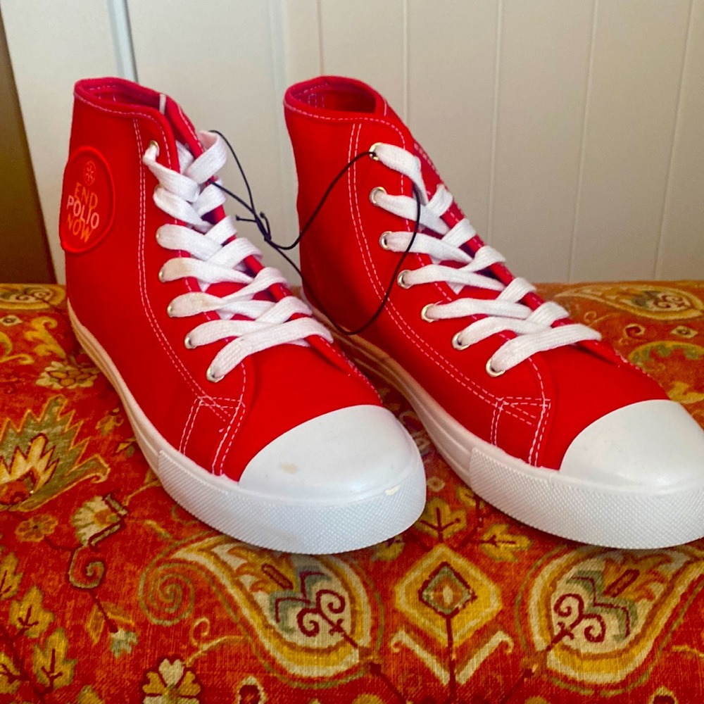 Brand new size 7 red sneakers